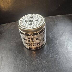 Anthropologie bistro tile A pinch canister